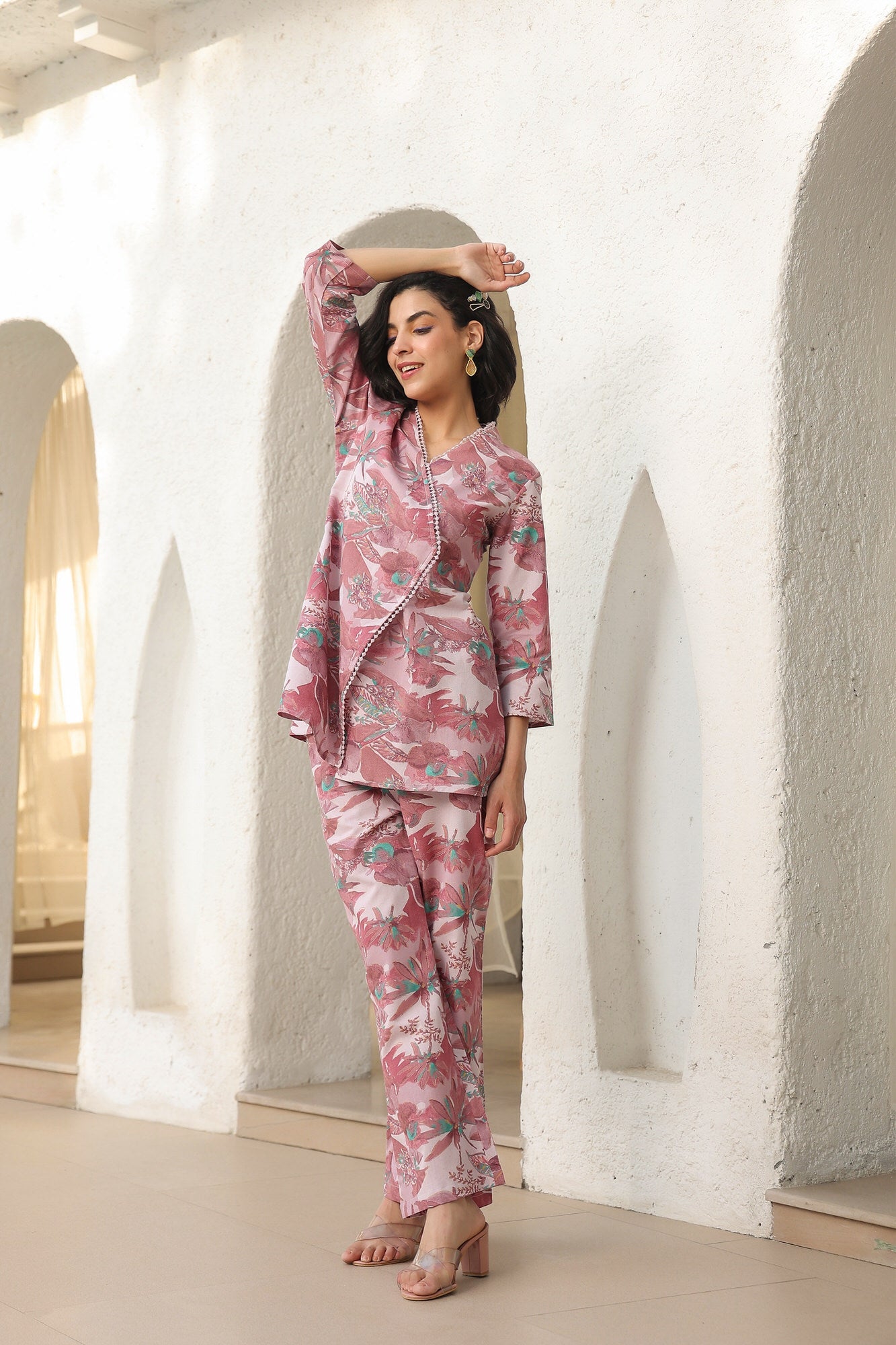 Mandarin Cotton Flex Co-ord Set