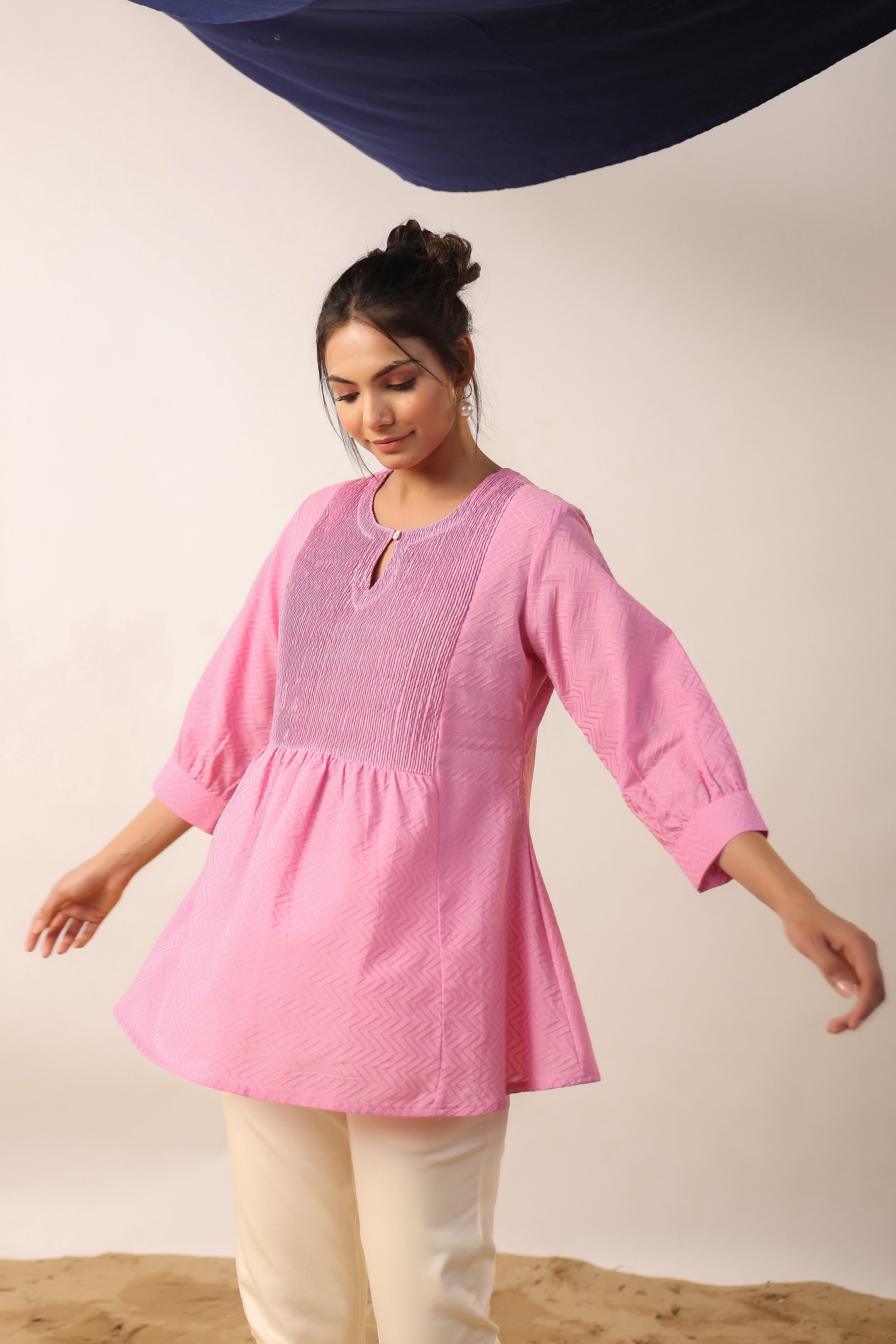 Carnation Cotton Dobby Top