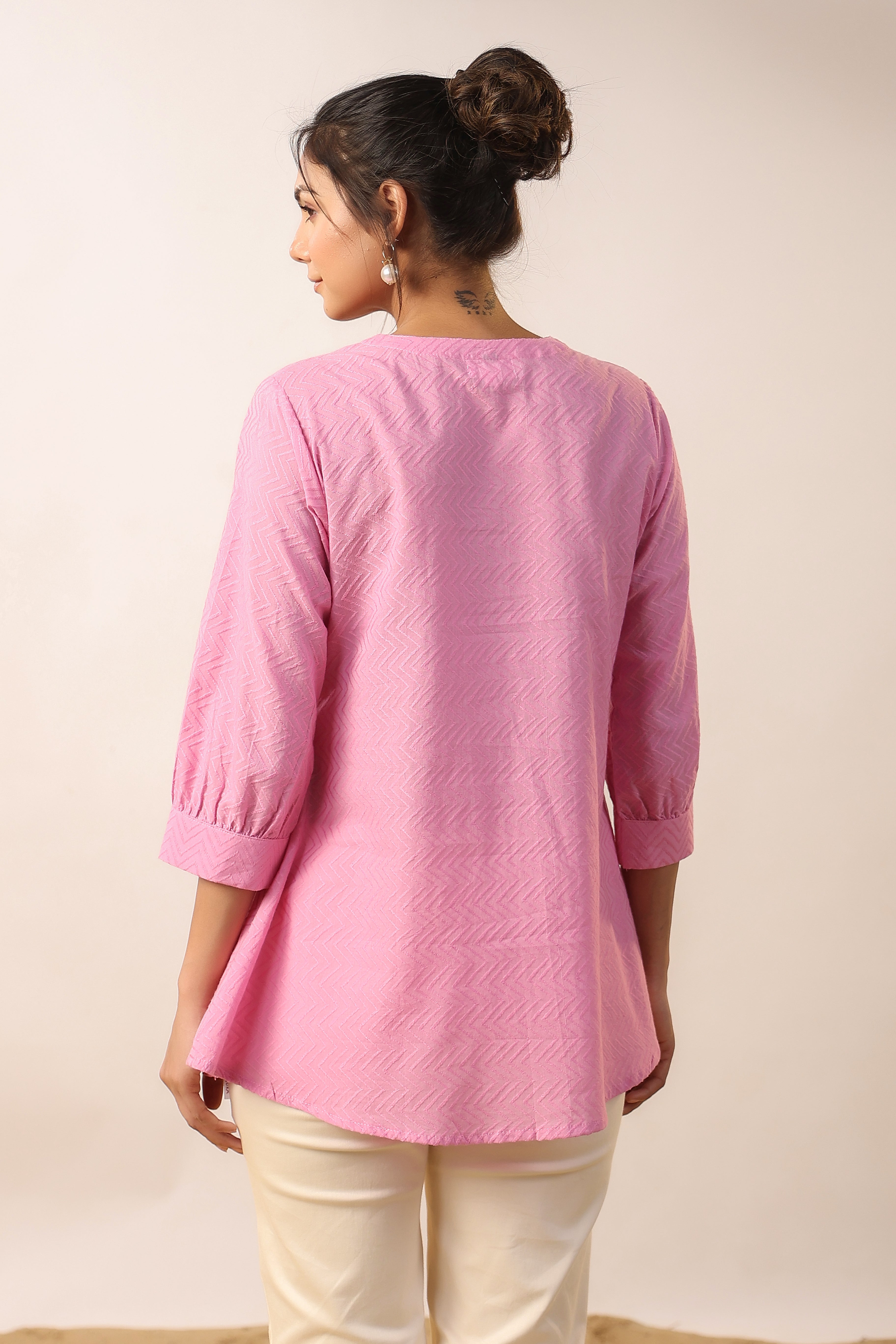Carnation Cotton Dobby Top