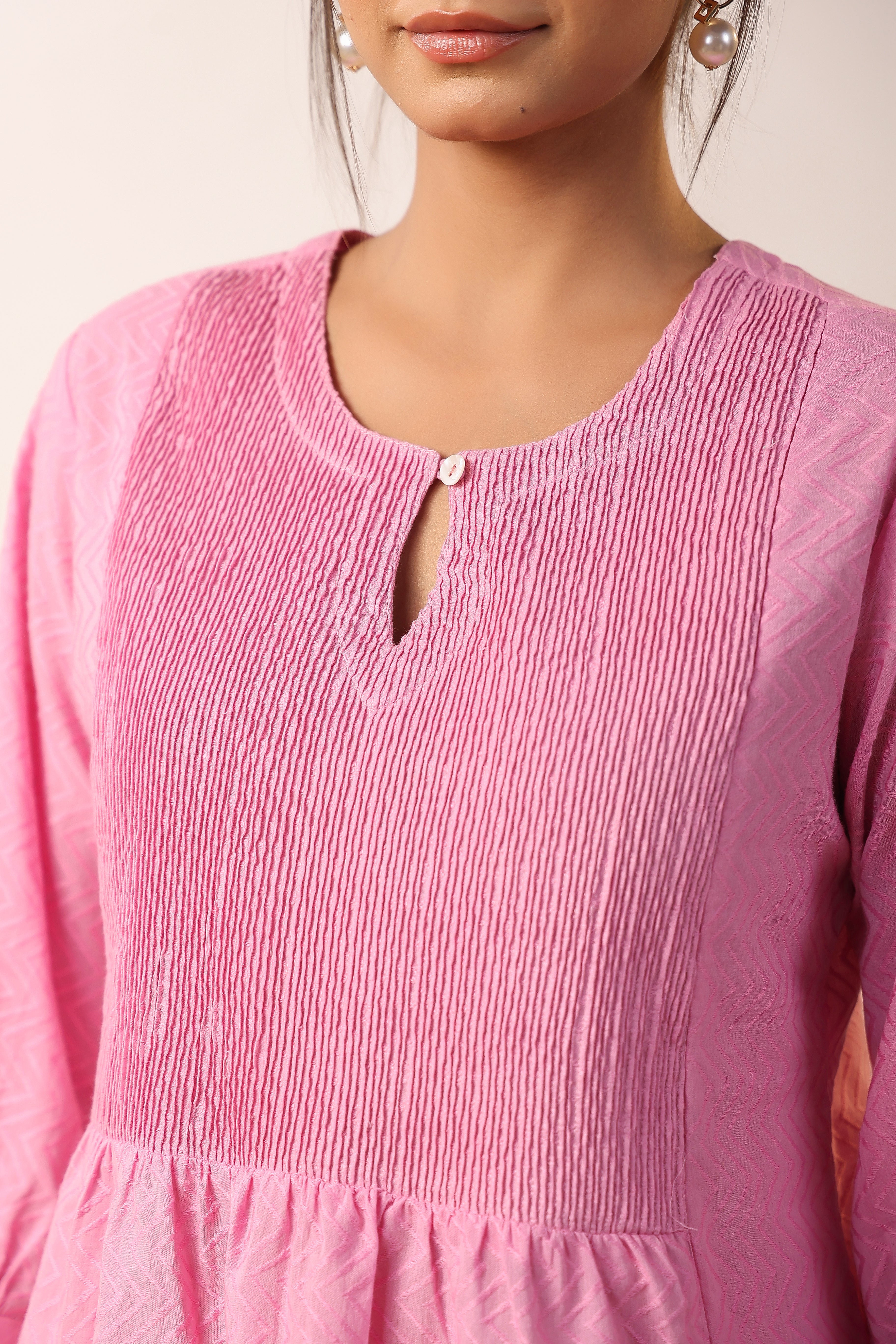 Carnation Cotton Dobby Top