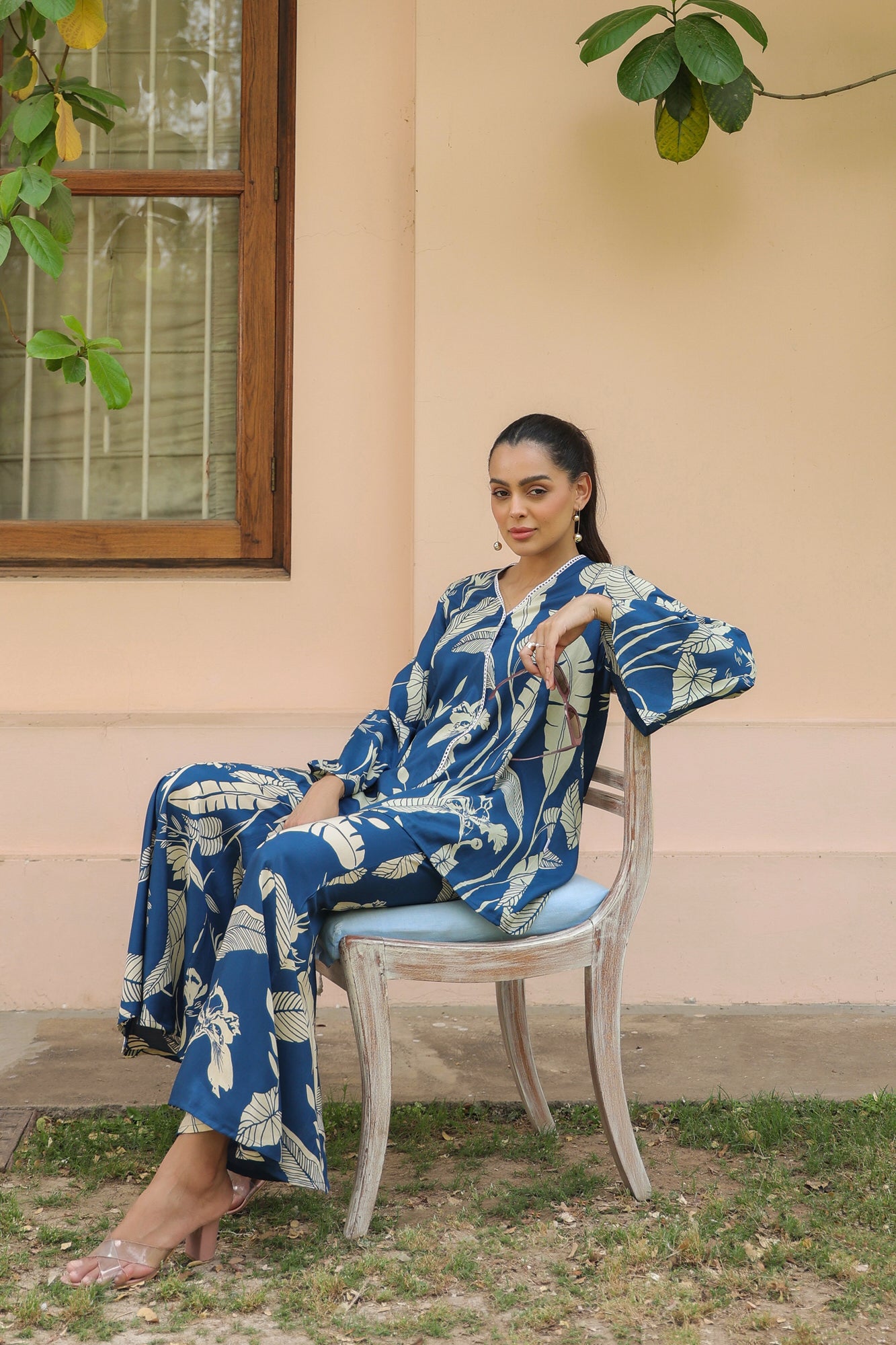 Lunaria Russian Silk Co-ord Set