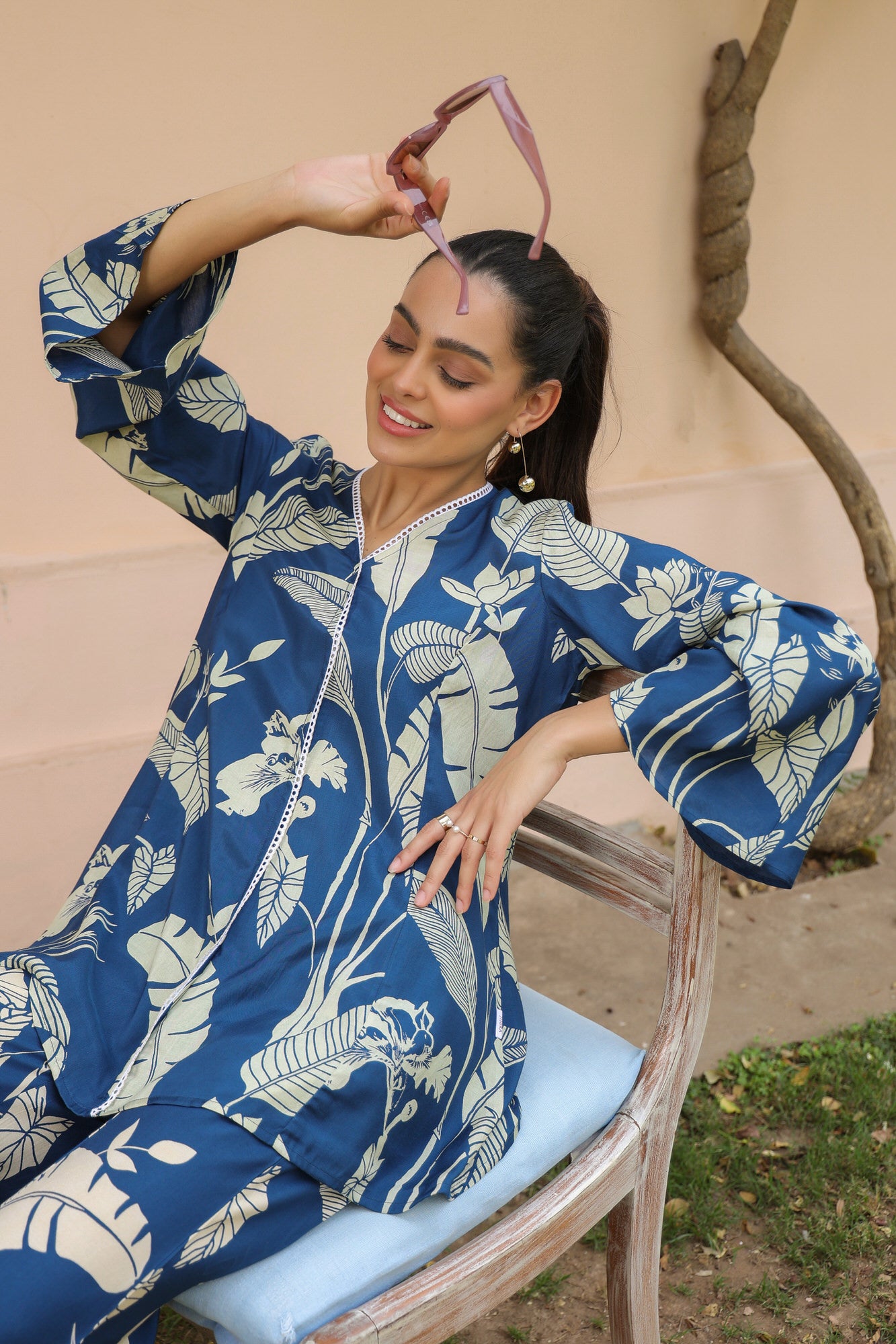 Lunaria Russian Silk Co-ord Set