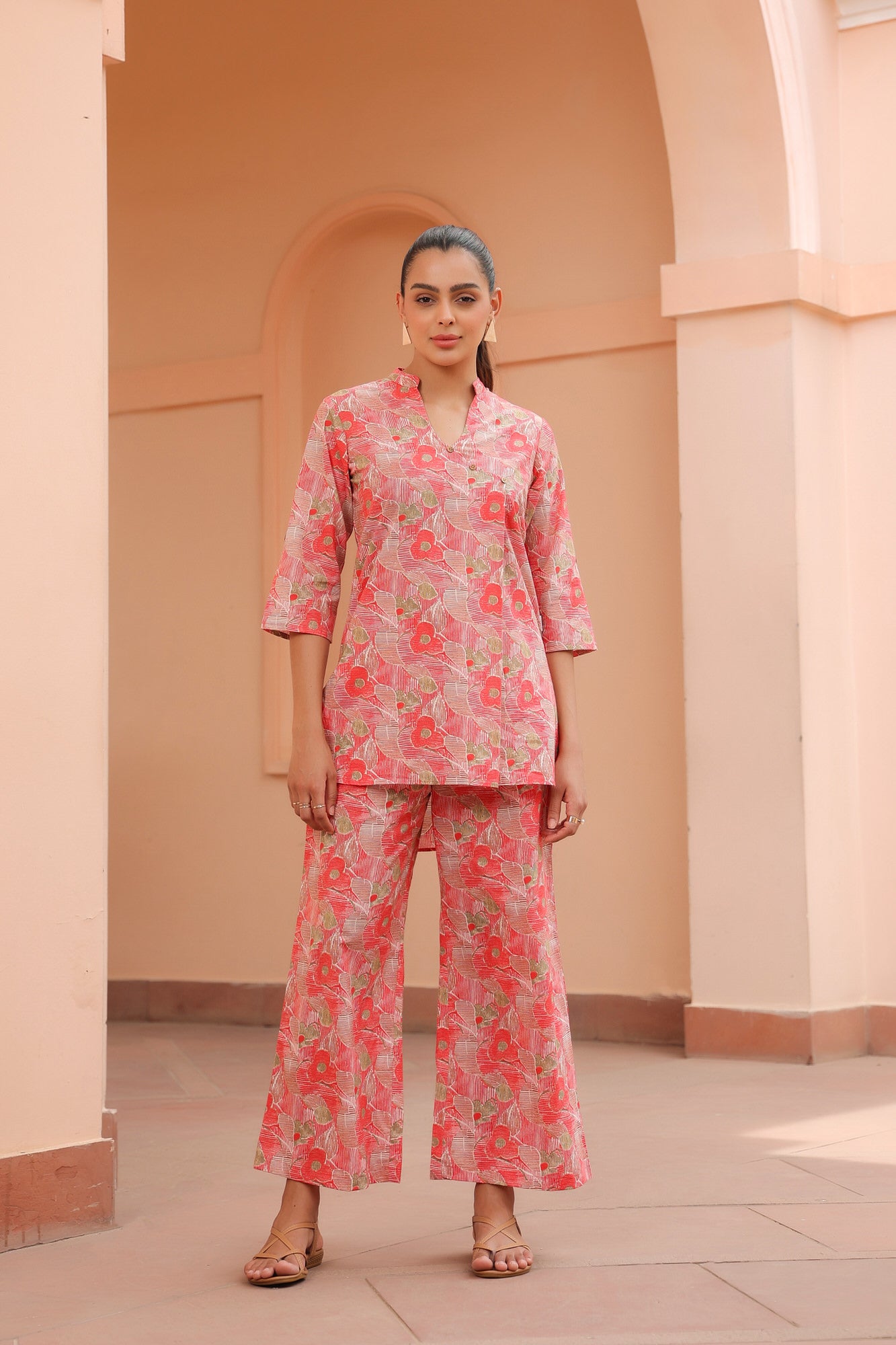 Pinstripe Paradise Cotton Co-ord Set