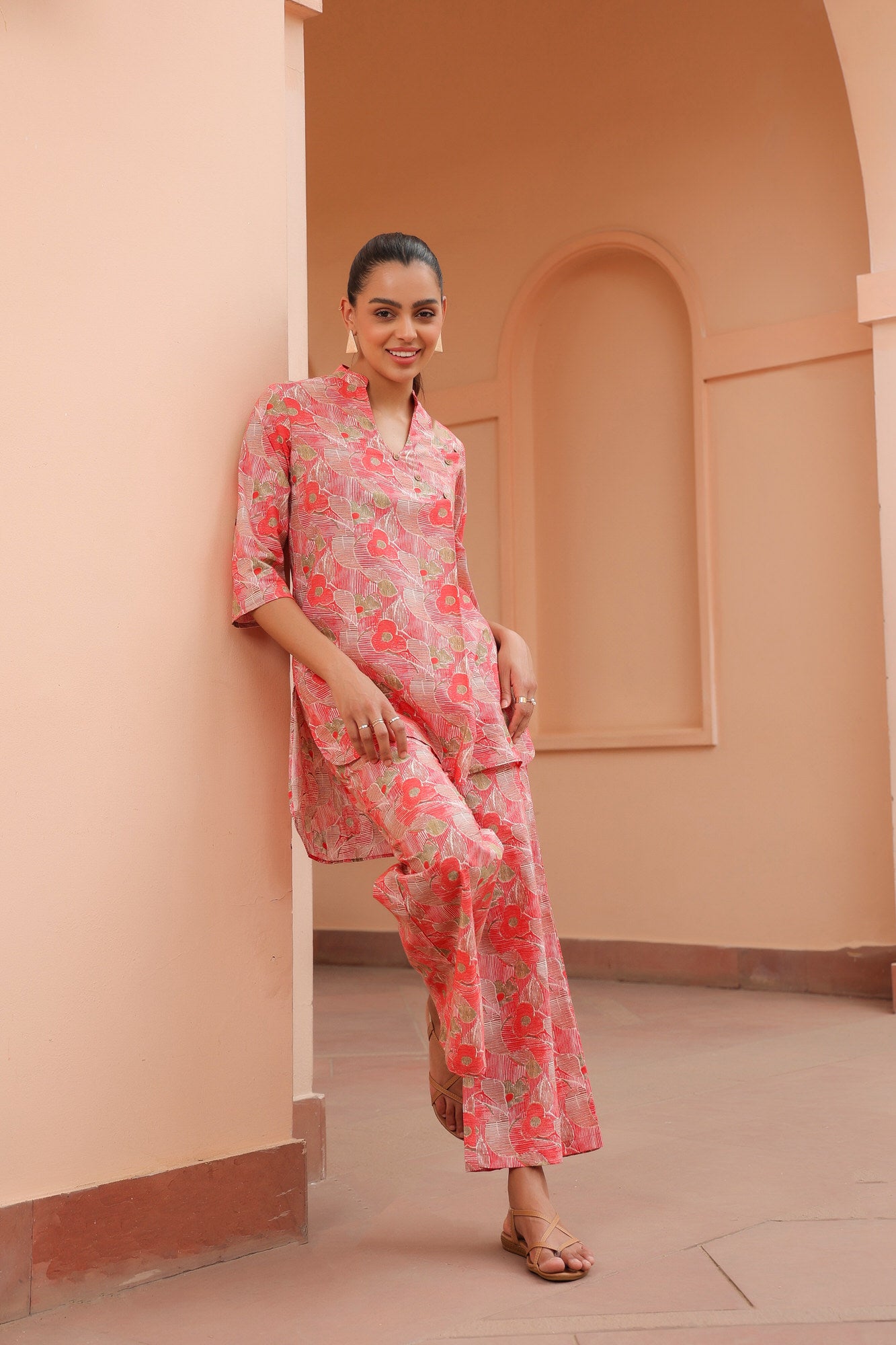 Pinstripe Paradise Cotton Co-ord Set