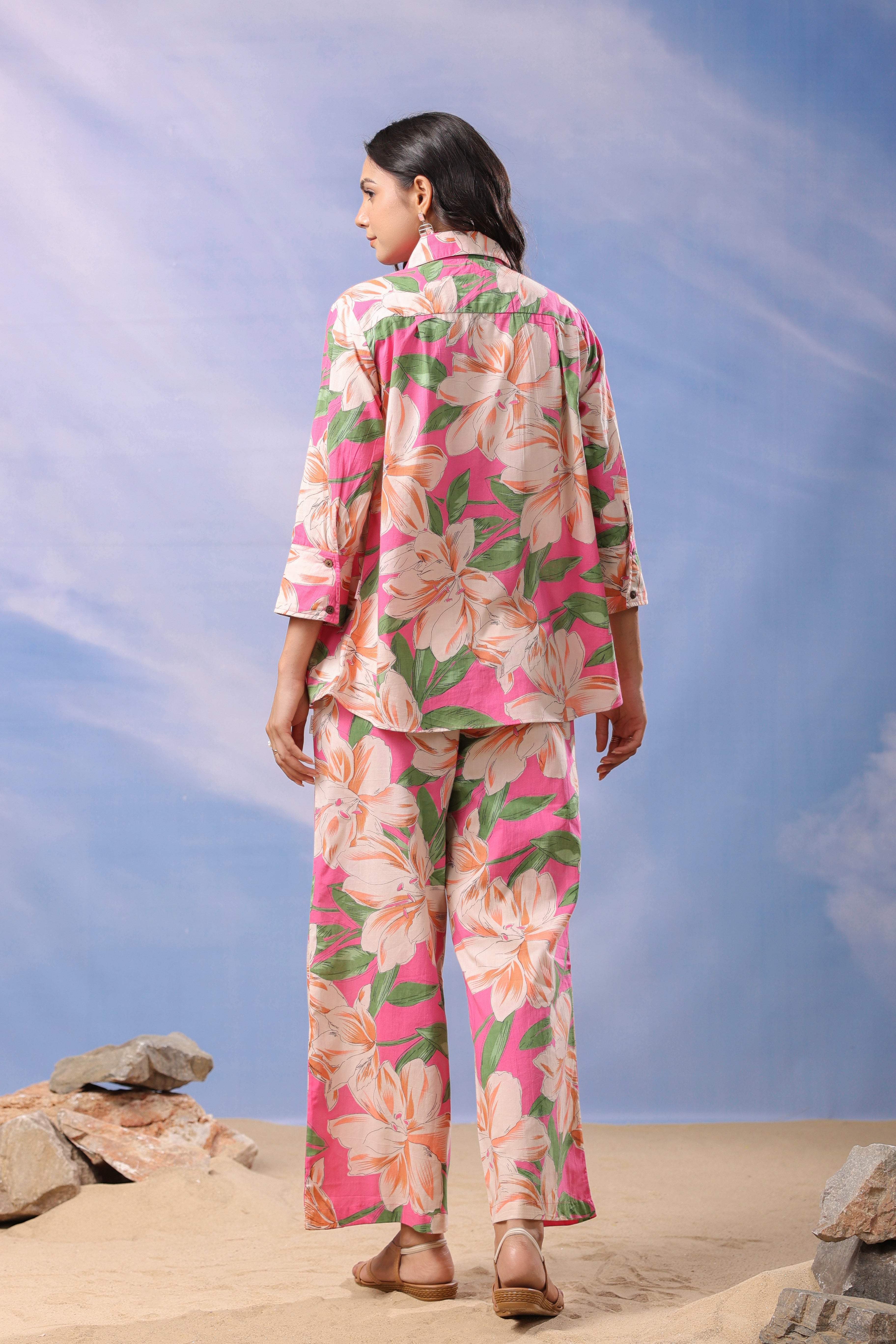 Hibiscus Haven Cotton Co-ord Set