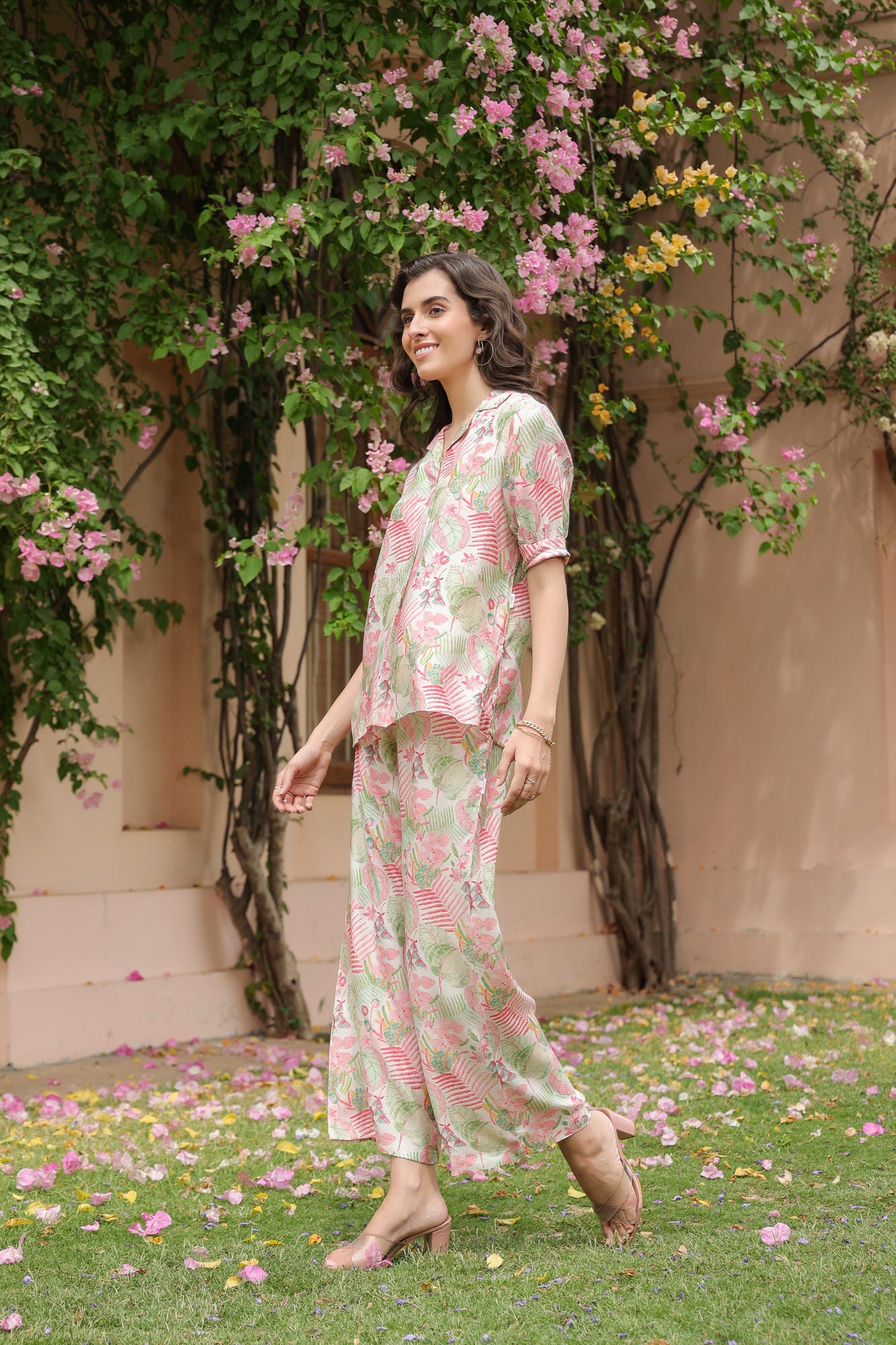 Fae's Forest Muslin Silk Co-ord Set