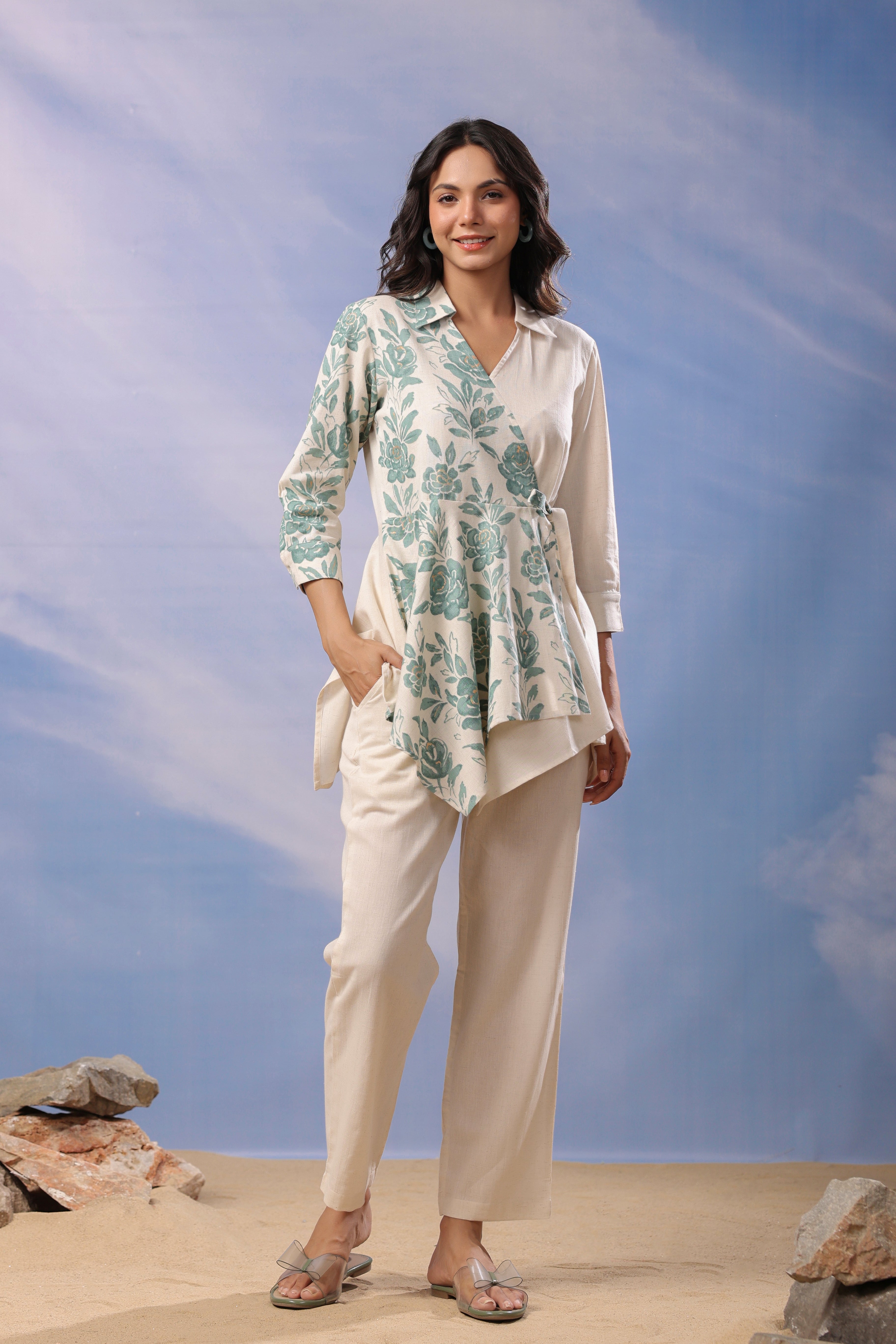 Earthy Grace Cotton Flex Co-ord Set