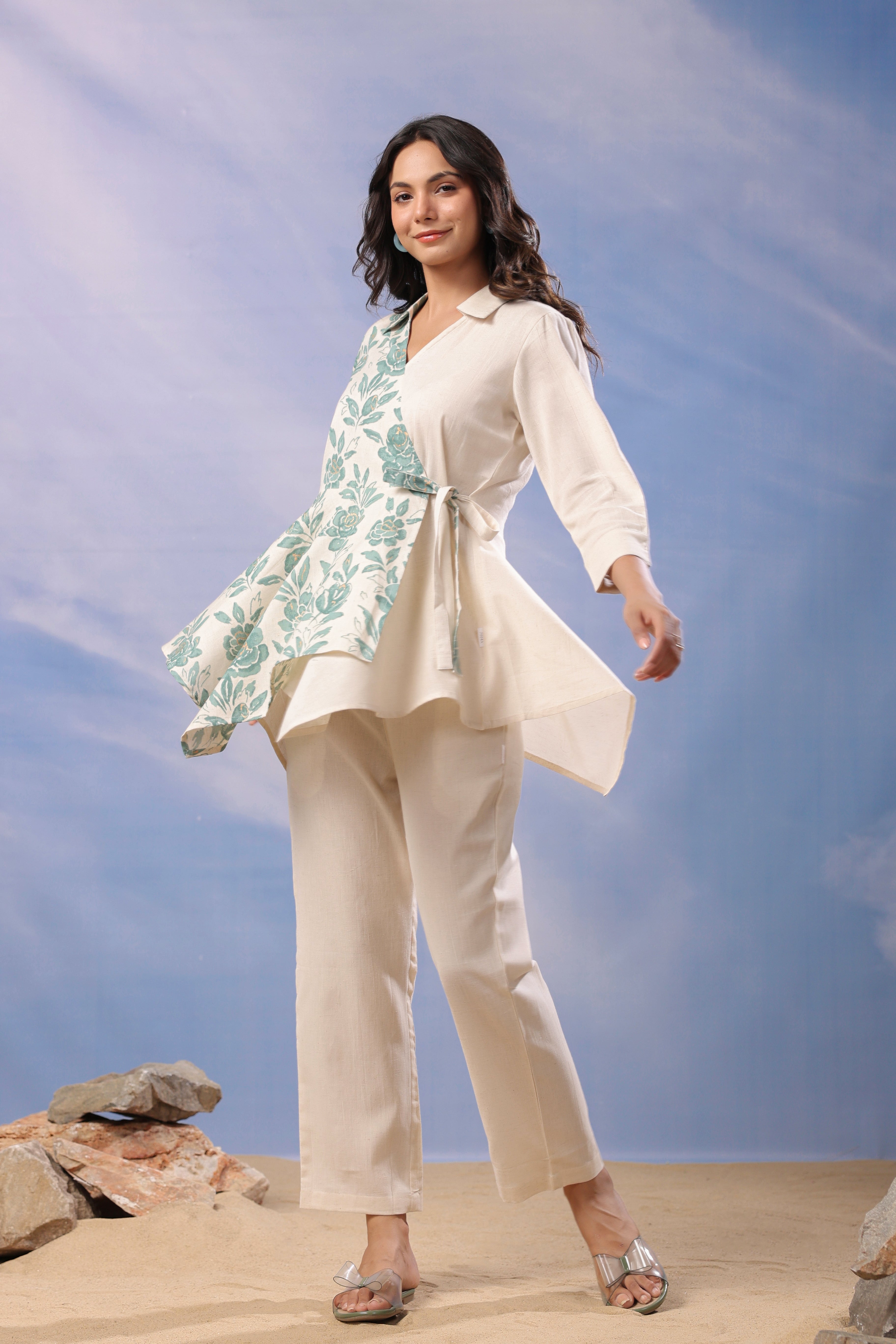 Earthy Grace Cotton Flex Co-ord Set