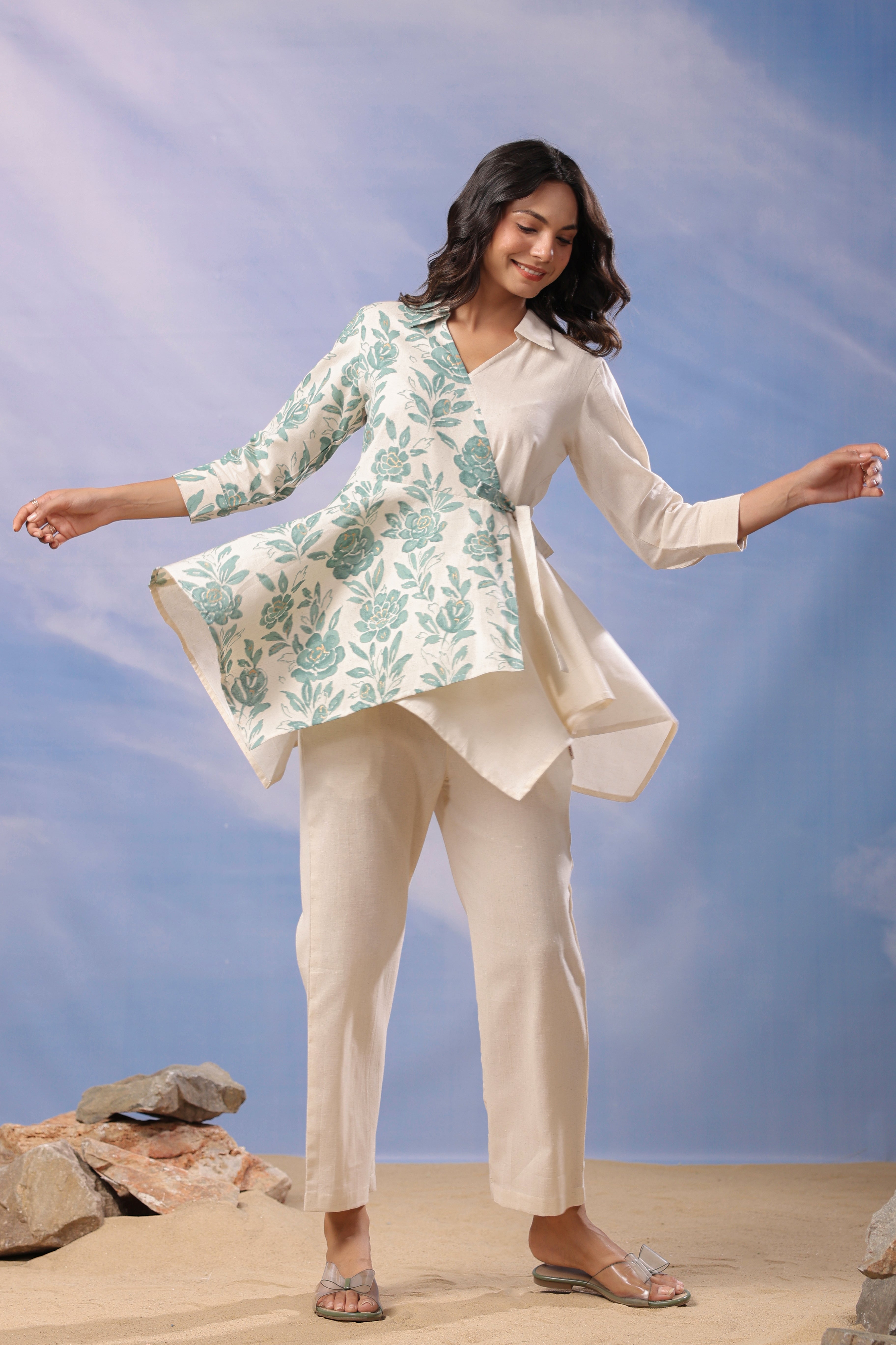 Earthy Grace Cotton Flex Co-ord Set