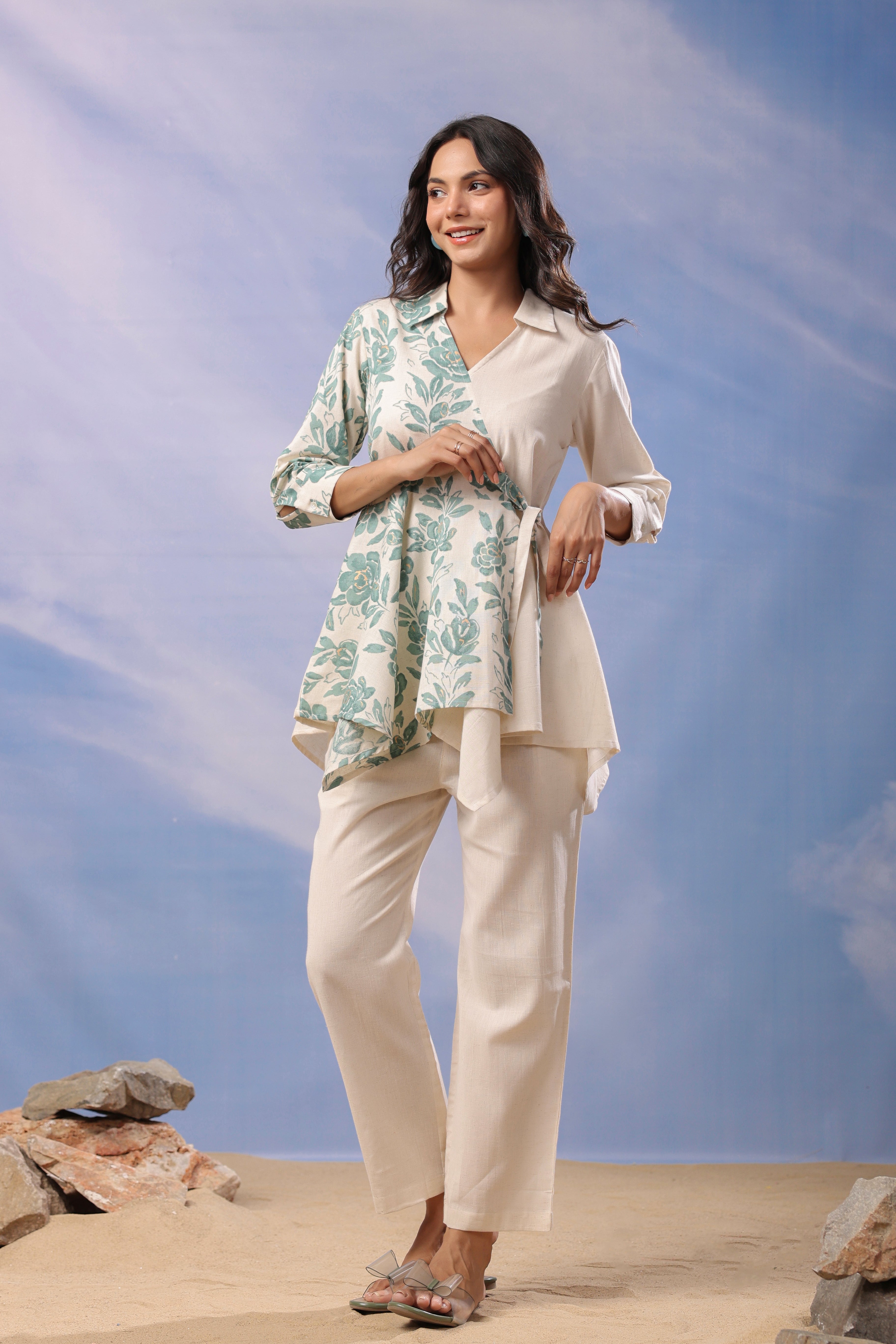 Earthy Grace Cotton Flex Co-ord Set