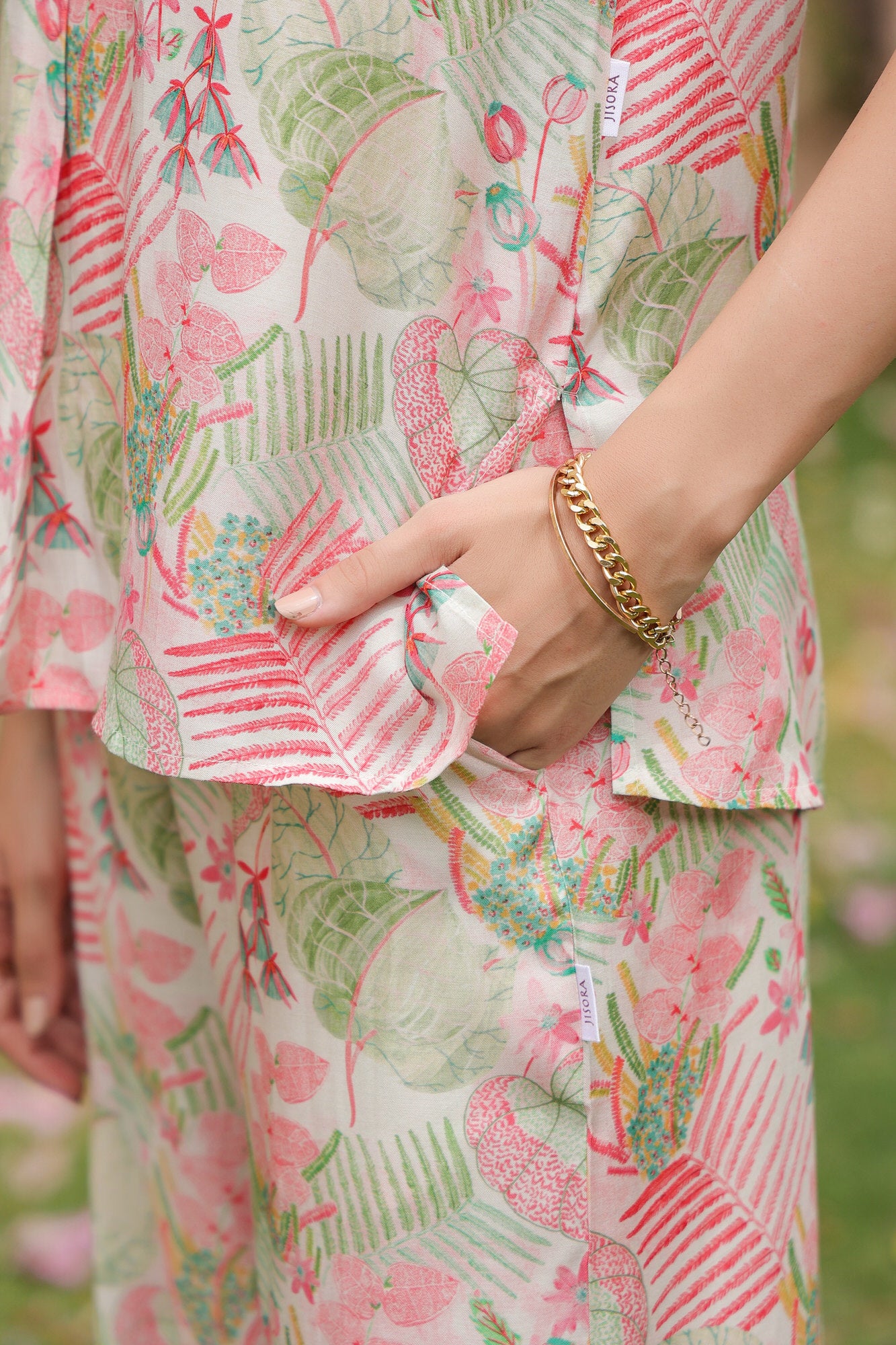 Fae's Forest Muslin Silk Co-ord Set