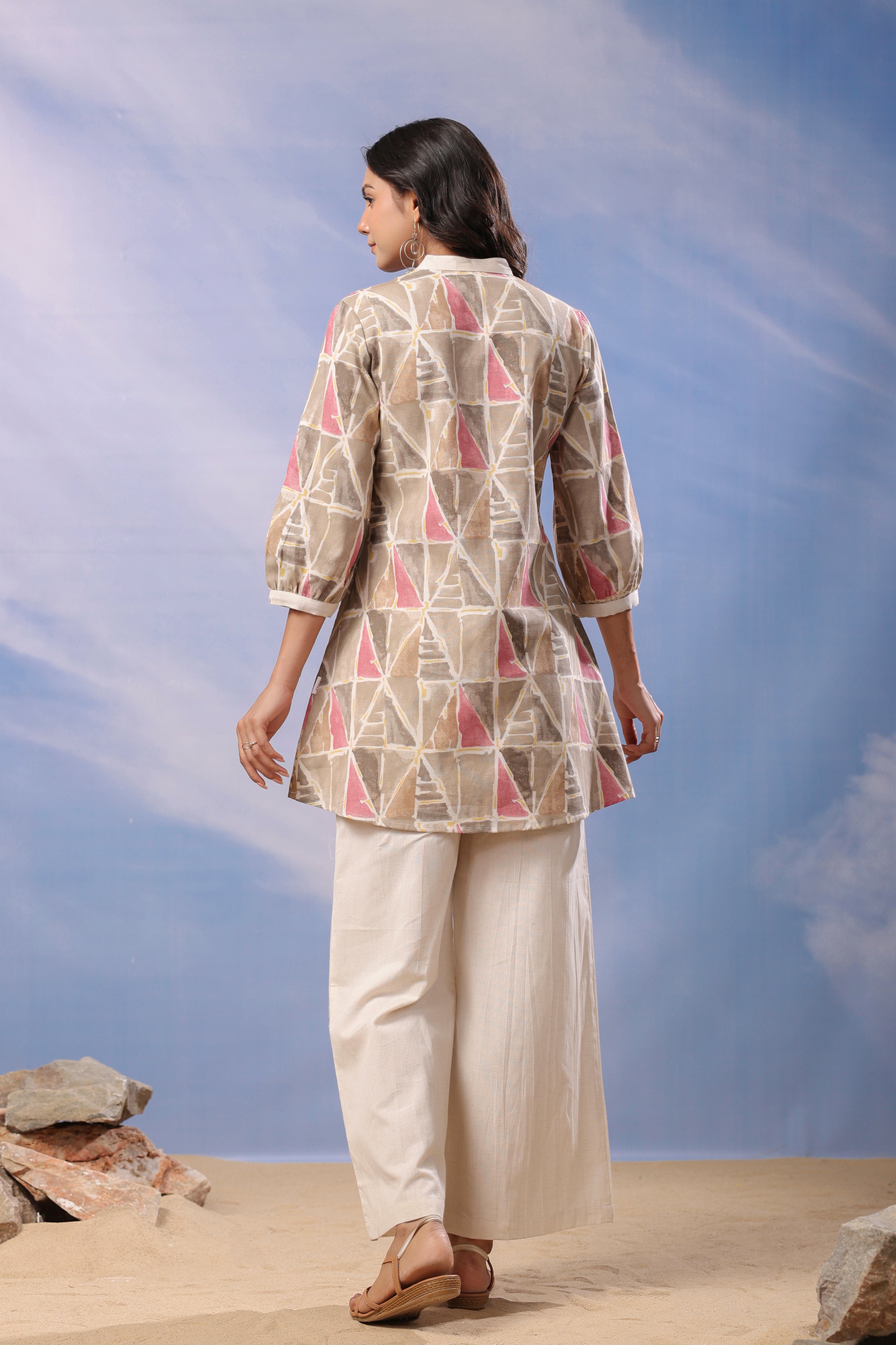 Sandstone Chic Cotton Flex Co-ord Set