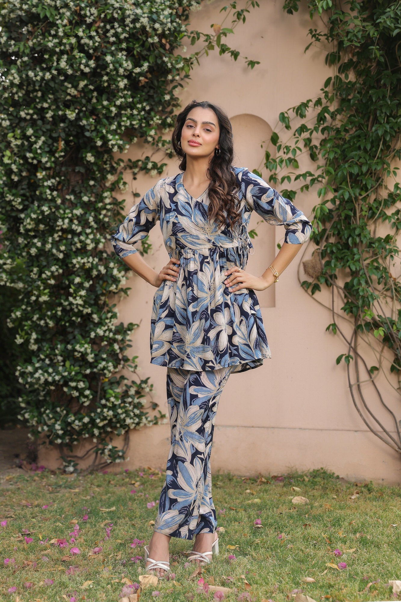 Daisies by the Bay Russian Silk Co-ord Set