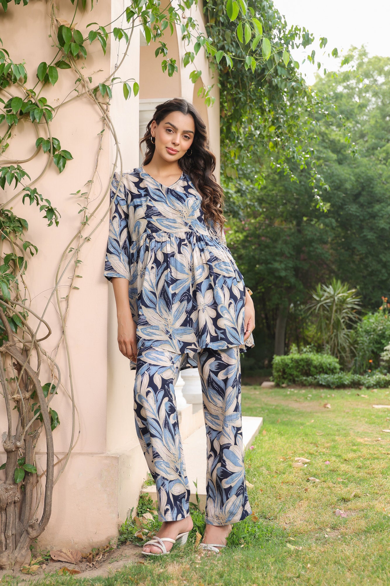 Daisies by the Bay Russian Silk Co-ord Set