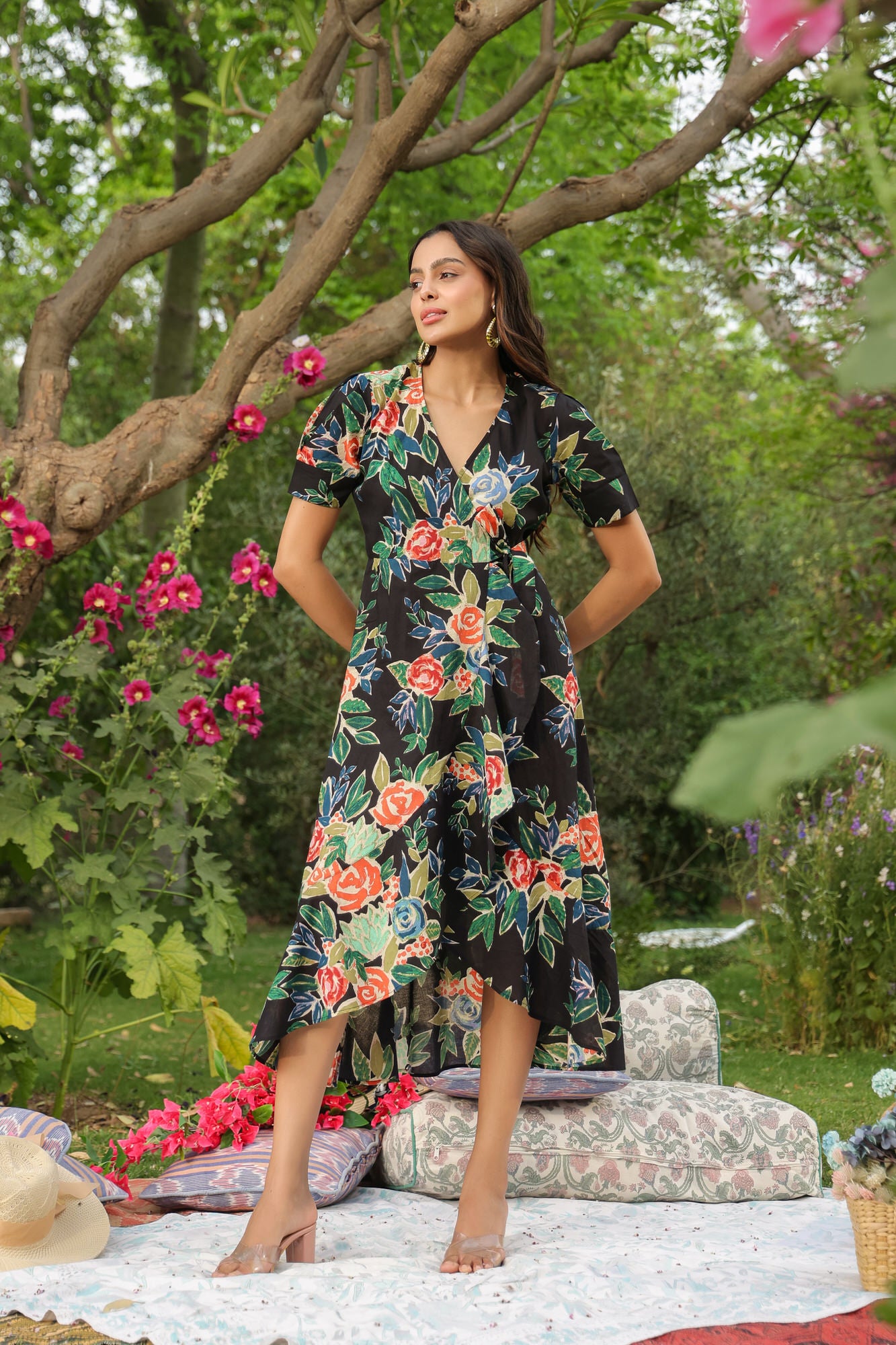 Contraste Floral Cotton Dress Contraste Floral Cotton Dress