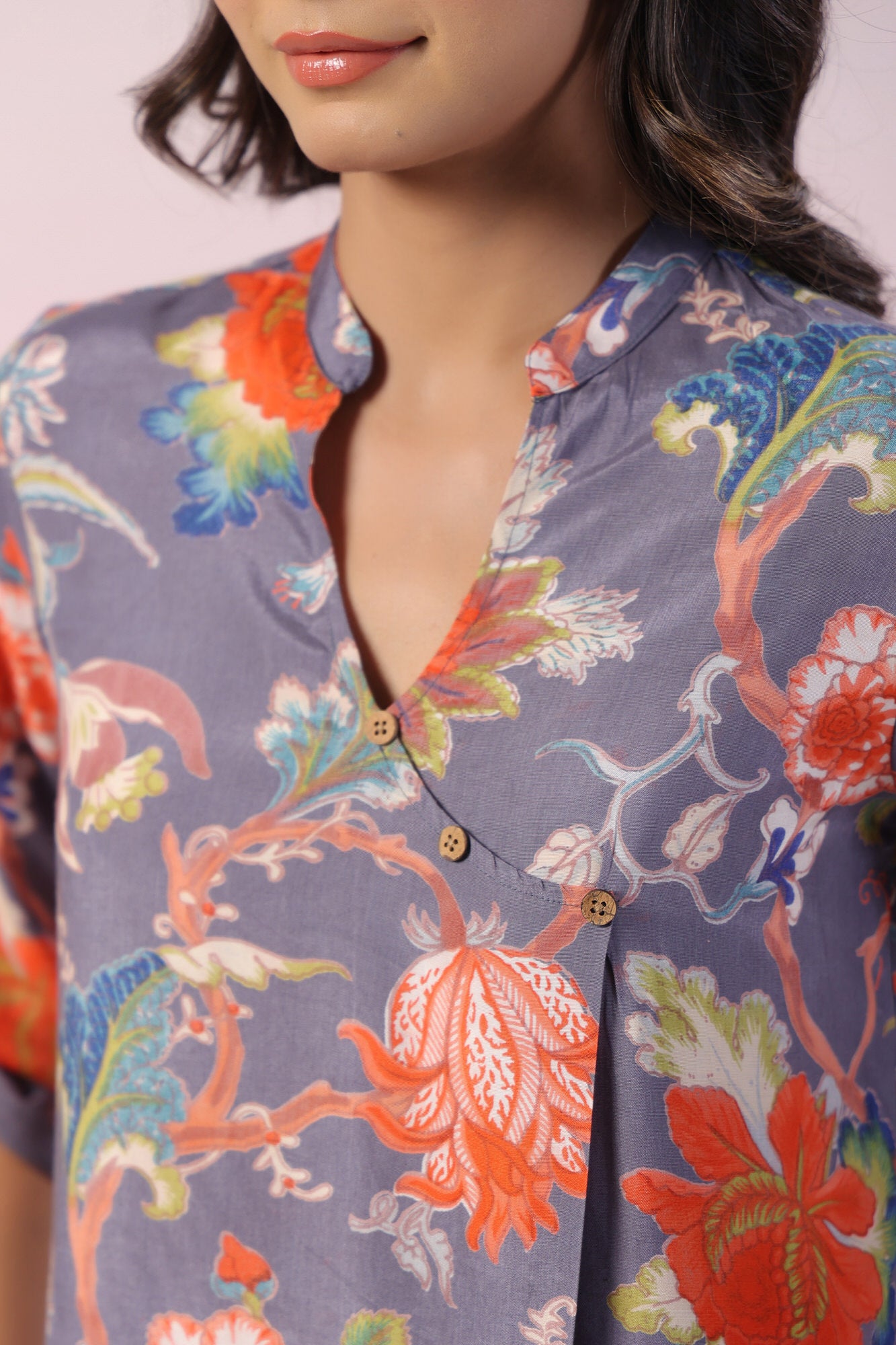 Odoko Floral Russian Silk Co-ord Set