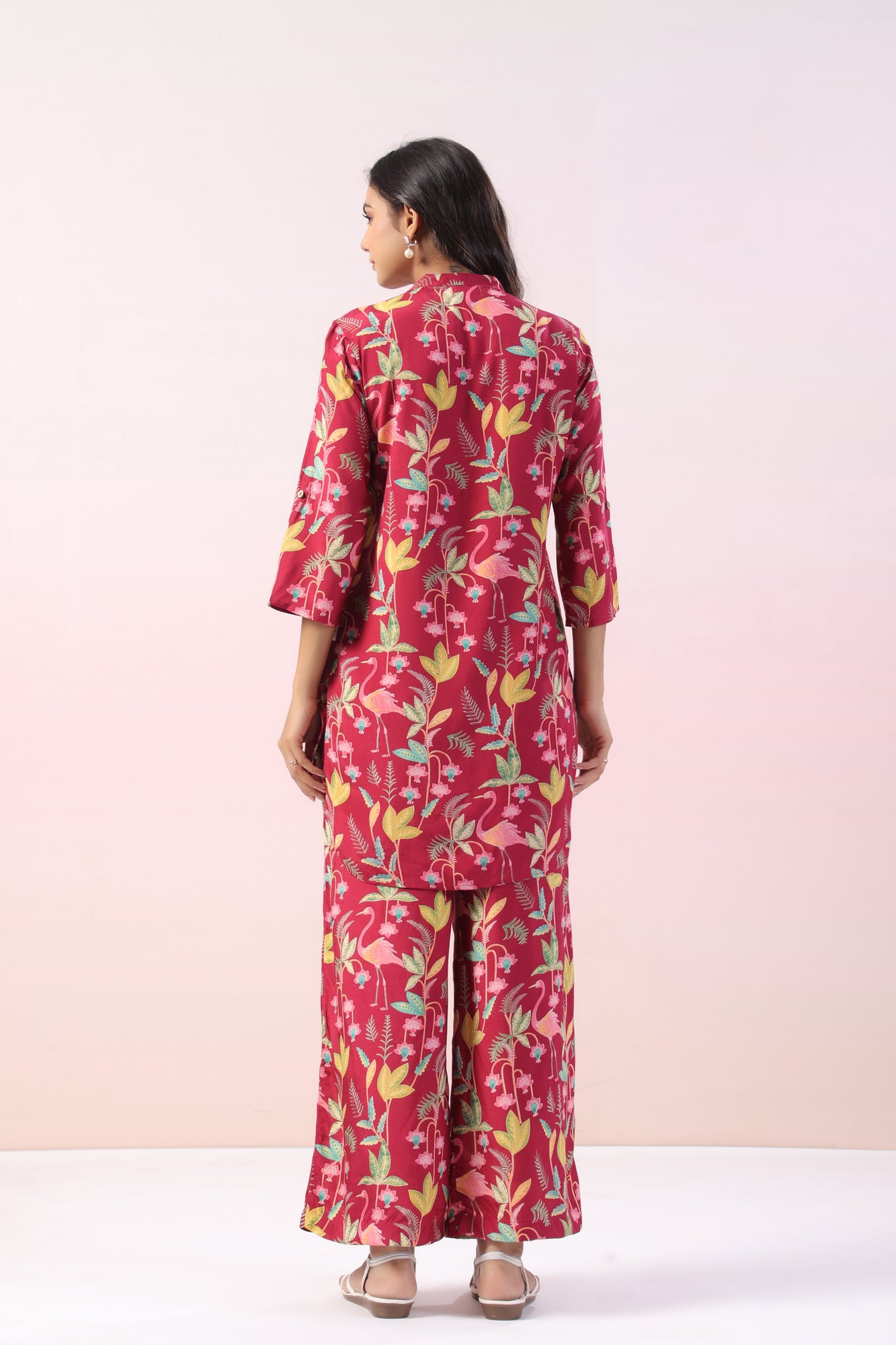 Nova Floral Russian Silk Co-ord Set