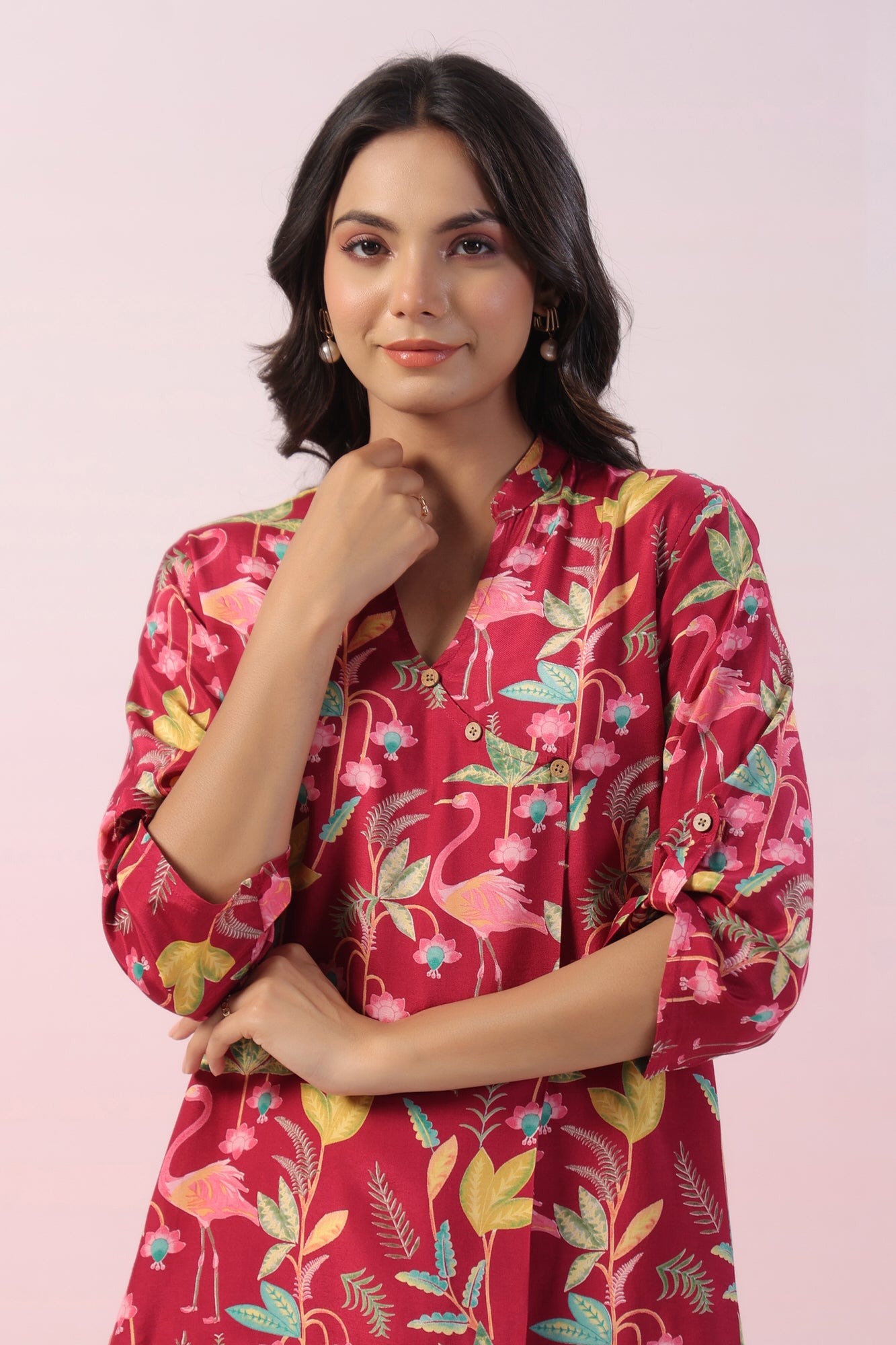 Nova Floral Russian Silk Co-ord Set