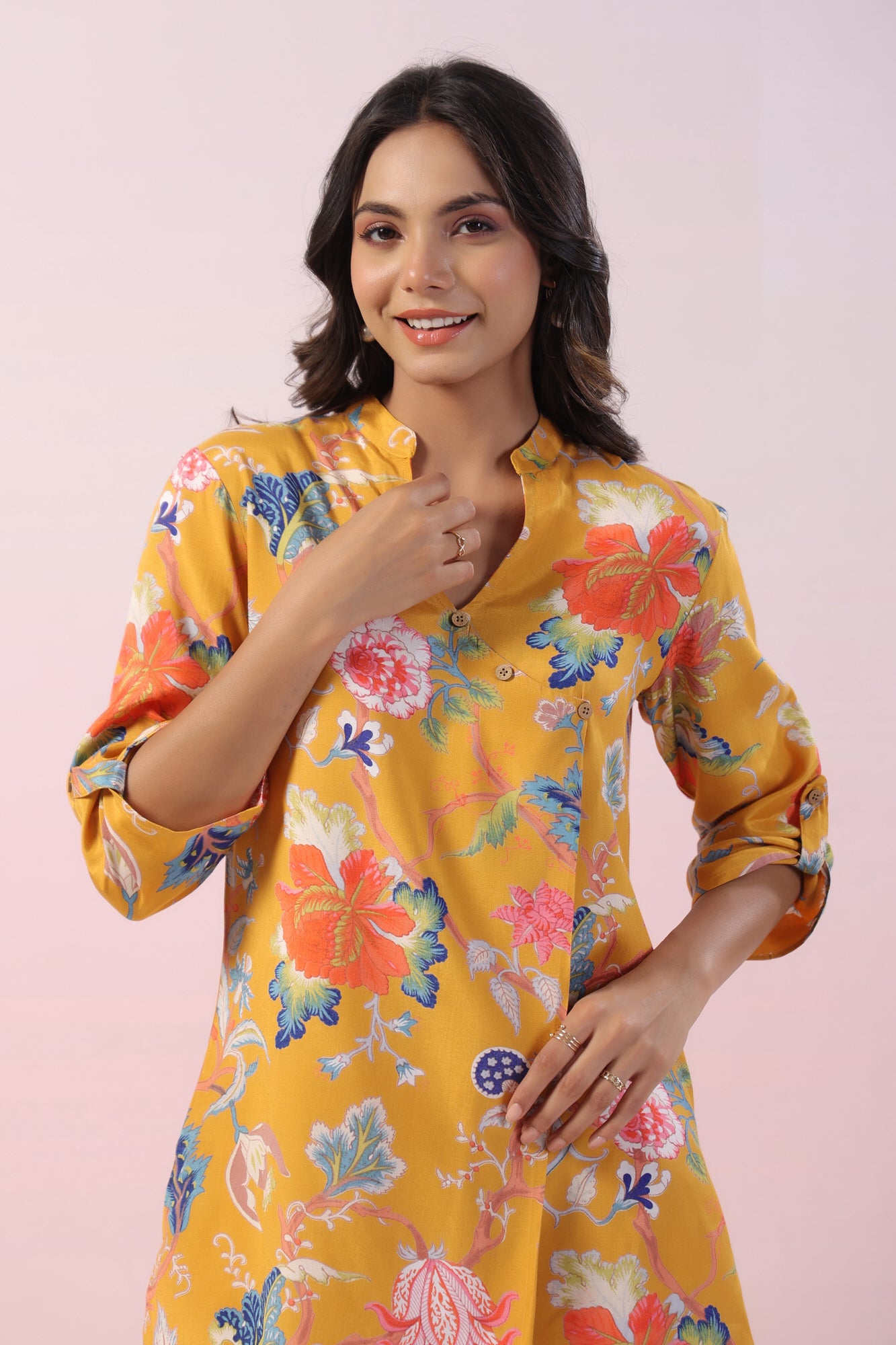 Orion Floral Russian Silk Co-ord Set