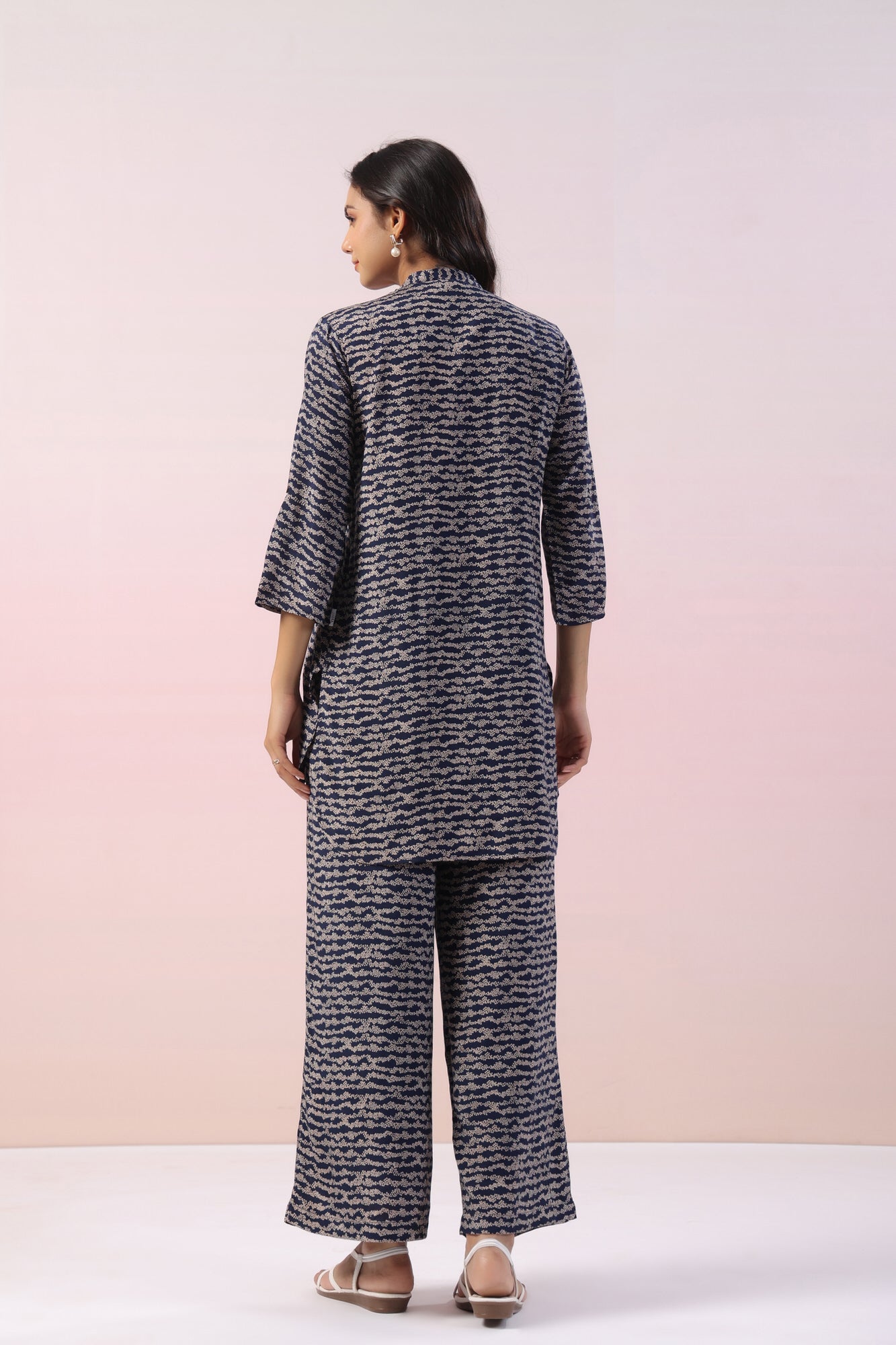 Accordion Russian Silk Co-ord Set