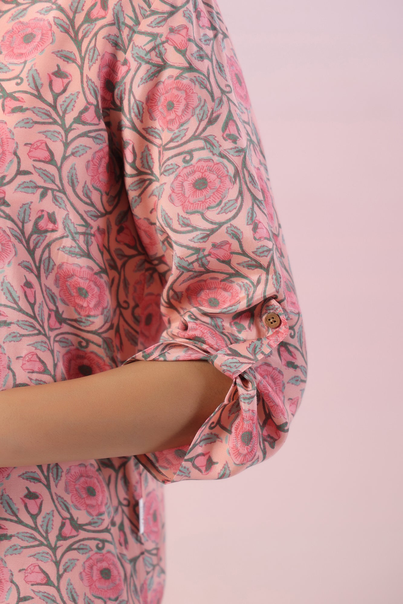 Juni Jaal Floral Russian Silk Co-ord Set