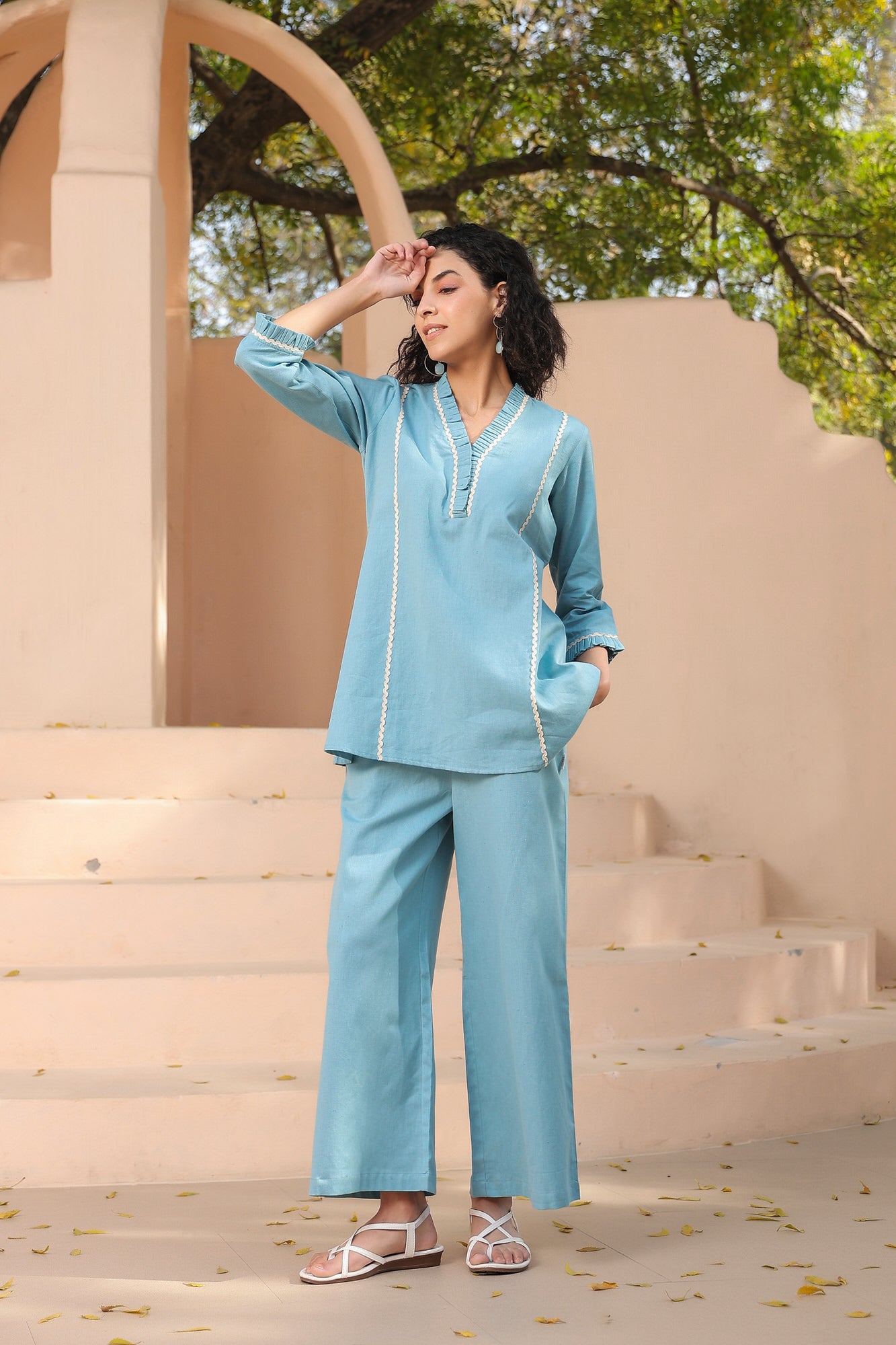 Elico Cotton Cotton Co-ord Set