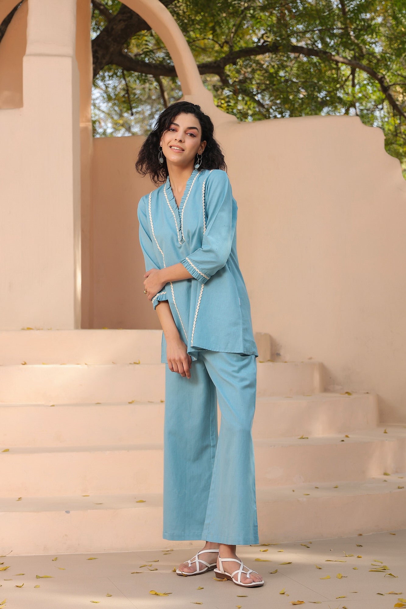 Elico Cotton Cotton Co-ord Set