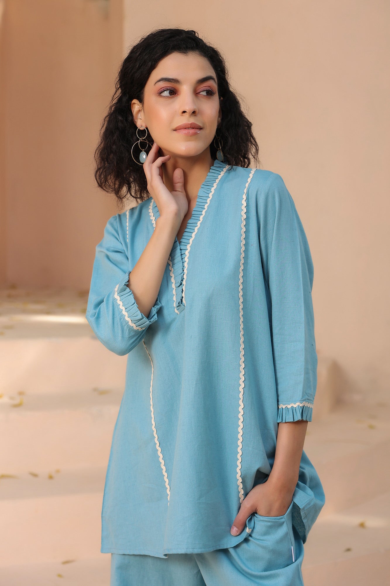 Elico Cotton Cotton Co-ord Set