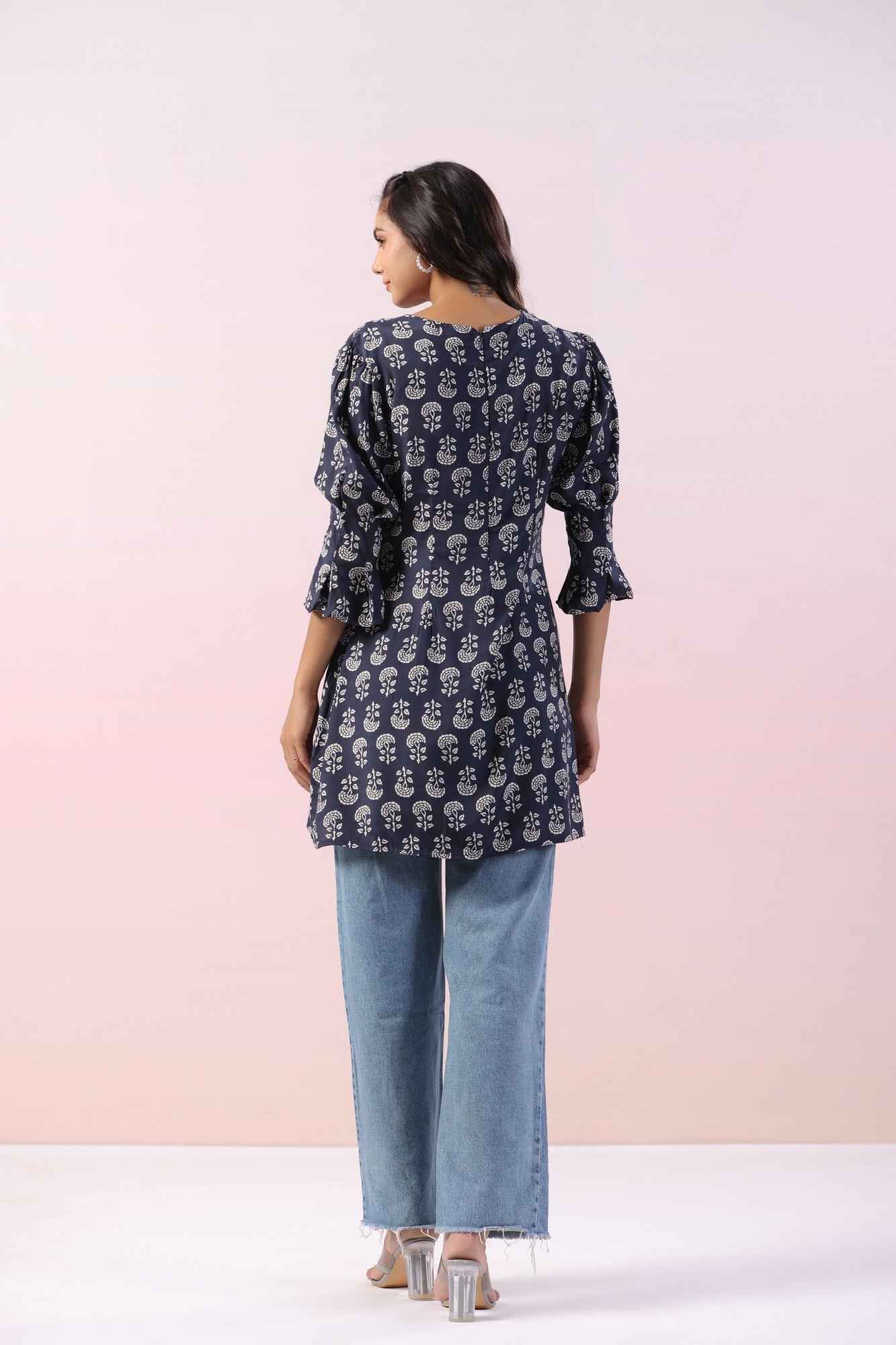 Matthiola Motif Russian Silk Top