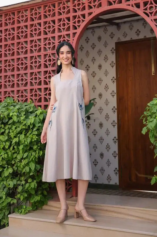 Cloudy Charm Cotton Flex Dress
