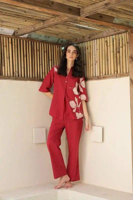 Rosewood Cotton Co-ord Set