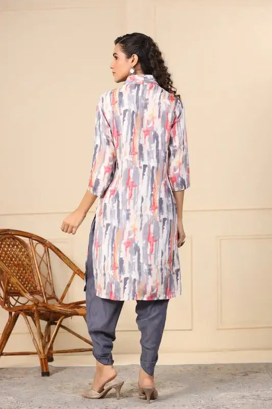 Grey Urban Mist Cotton Co-ord Set