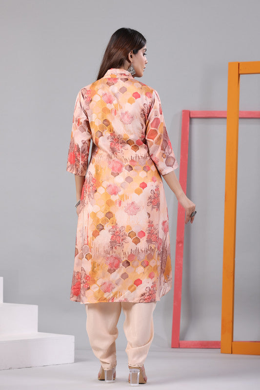 Peach Blossom High-Low Co-ord Set