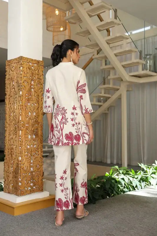 Cherry Frost Cotton Flex Co-ord Set