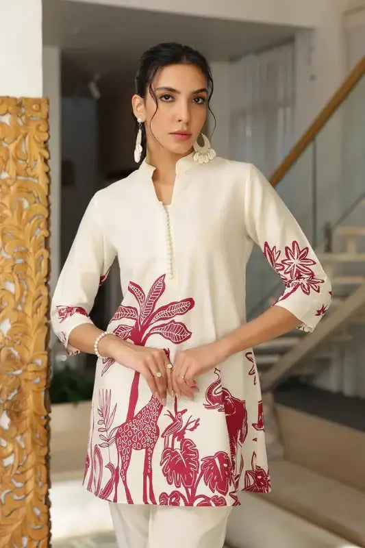 Cherry Frost Cotton Flex Co-ord Set