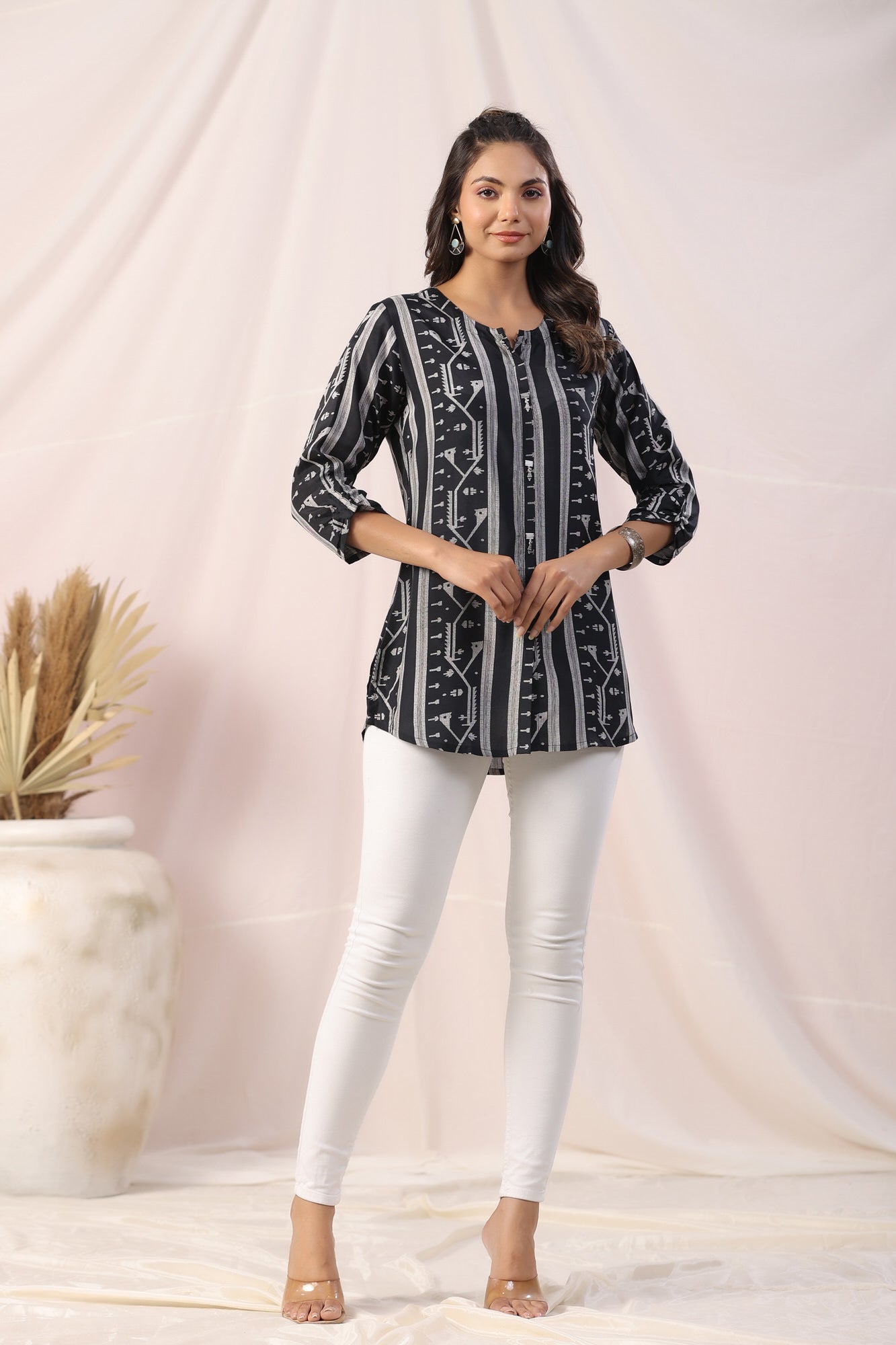 Noir Nightshade Muslin Silk Top