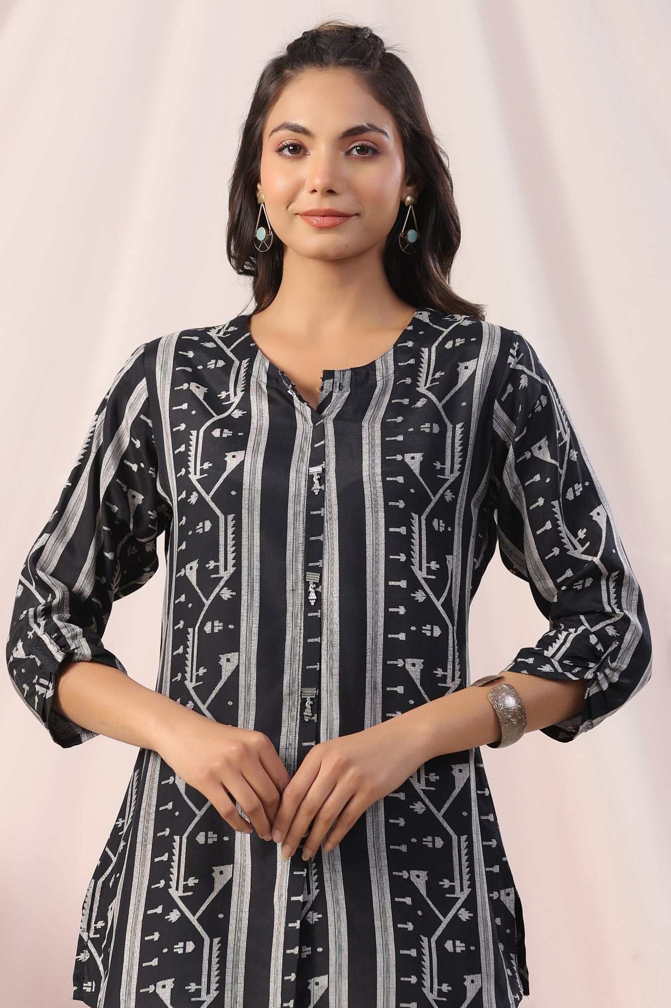 Noir Nightshade Muslin Silk Top