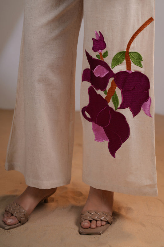 Wine Blossom Elegance Co-Ord Set