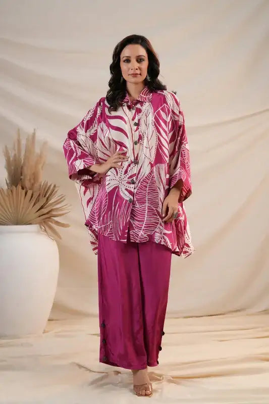 Berry Bliss Luxe Russian Silk Co-ord Set