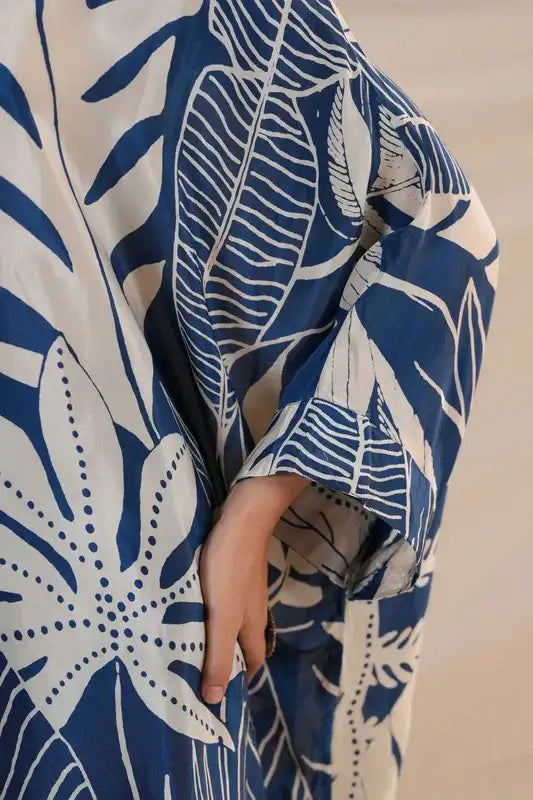 Azure Breeze Luxe Russian Silk Co-ord Set