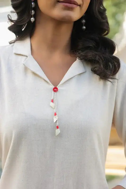 Botanical Outline Cotton Flex Co-ord Set