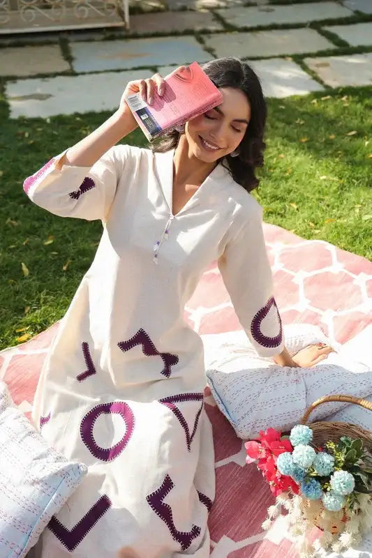 Botnical Appliqué Cotton Flex Co-ord Set