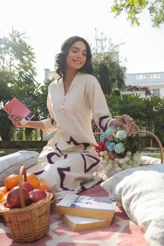 Botnical Appliqué Cotton Flex Co-ord Set