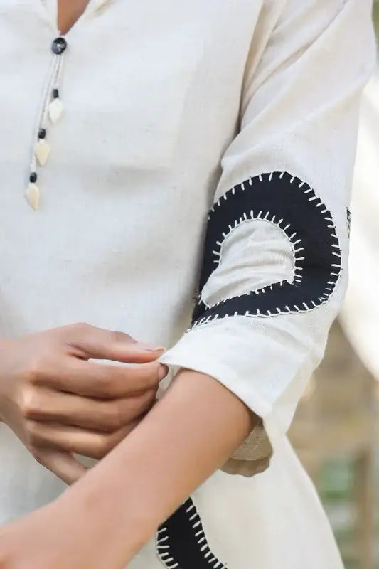 Monochrome Whimsy Cotton Flex Co-ord Set