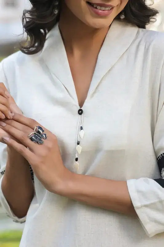 Monochrome Whimsy Cotton Flex Co-ord Set