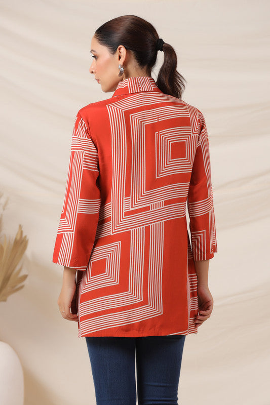 Rust Grace Russian Silk Top