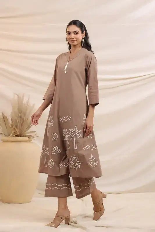 Earthen Escape Breeze Cotton Co-ord Set
