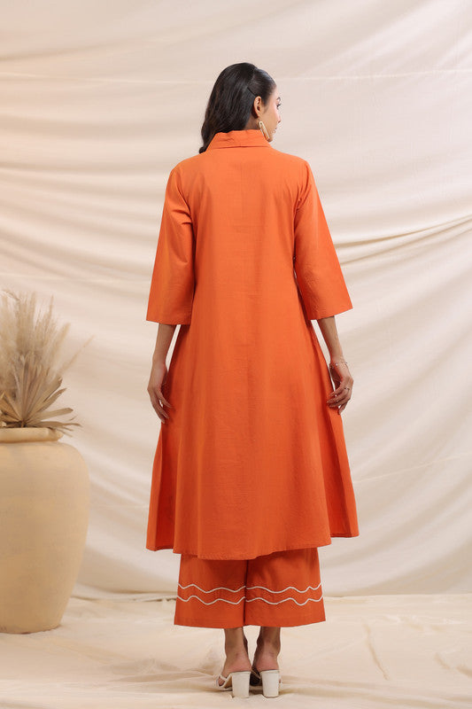 Rust Palm Breeze – Cotton Co-ord Set