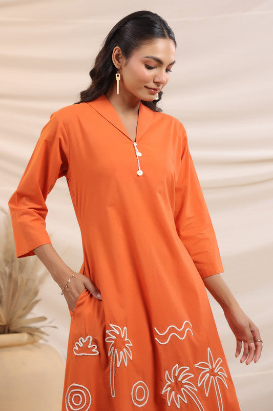 Rust Palm Breeze – Cotton Co-ord Set