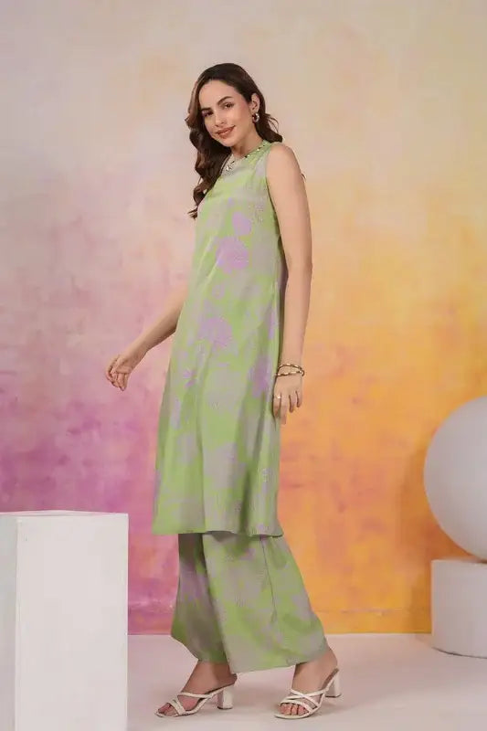 Green Botnical Cotton Co-ord Set